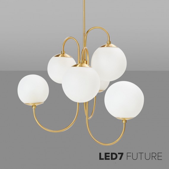 Pelle - Gooseneck Chandelier